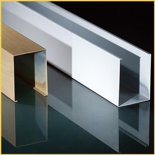 室内外金属幕墙板 型材方通厂家 v型铝型材 异型方管 装饰材料图片
